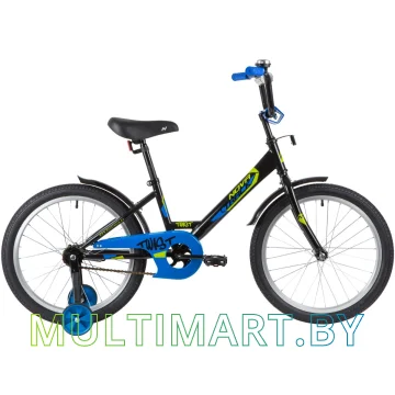 Детский велосипед Novatrack Twist 201TWIST.BK20 (черный/синий, 2020)